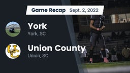 Recap: York  vs. Union County  2022