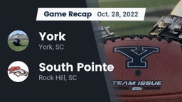 Recap: York  vs. South Pointe  2022