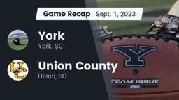 Recap: York  vs. Union County  2023