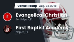 Recap: Evangelical Christian  vs. First Baptist Academy  2018