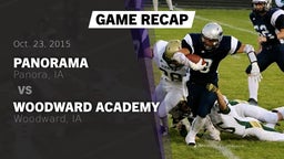 Recap: Panorama  vs. Woodward Academy  2015