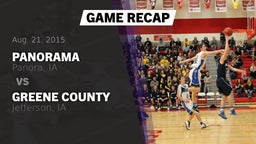 Recap: Panorama  vs. Greene County  2015