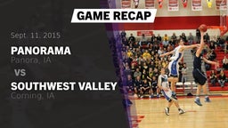 Recap: Panorama  vs. Southwest Valley  2015