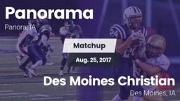 Matchup: Panorama  vs. Des Moines Christian  2017