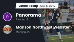 Recap: Panorama  vs. Manson Northwest Webster  2017