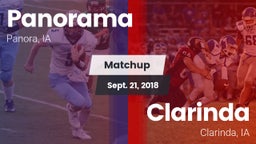 Matchup: Panorama  vs. Clarinda  2018