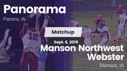 Matchup: Panorama  vs. Manson Northwest Webster  2019