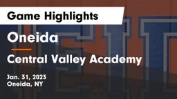 Oneida  vs Central Valley Academy Game Highlights - Jan. 31, 2023