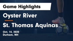 Oyster River  vs St. Thomas Aquinas  Game Highlights - Oct. 14, 2020