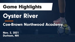 Oyster River  vs Coe-Brown Northwood Academy Game Highlights - Nov. 2, 2021