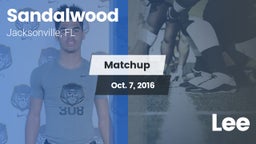 Matchup: Sandalwood High vs. Lee 2016