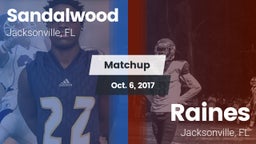 Matchup: Sandalwood High vs. Raines  2017