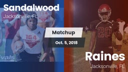 Matchup: Sandalwood High vs. Raines  2018
