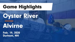 Oyster River  vs Alvirne  Game Highlights - Feb. 19, 2020