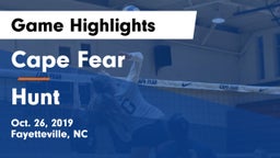 Cape Fear  vs Hunt  Game Highlights - Oct. 26, 2019