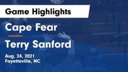 Cape Fear  vs Terry Sanford  Game Highlights - Aug. 24, 2021