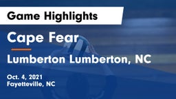 Cape Fear  vs Lumberton  Lumberton, NC  Game Highlights - Oct. 4, 2021