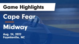 Cape Fear  vs Midway  Game Highlights - Aug. 24, 2022