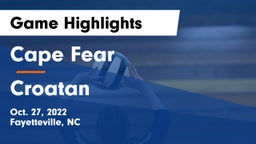 Cape Fear  vs Croatan  Game Highlights - Oct. 27, 2022