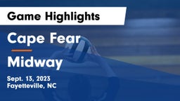 Cape Fear  vs Midway  Game Highlights - Sept. 13, 2023