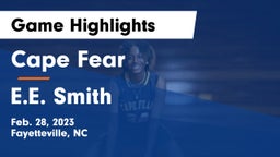 Cape Fear  vs E.E. Smith  Game Highlights - Feb. 28, 2023