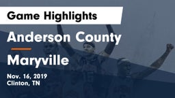 Anderson County  vs Maryville  Game Highlights - Nov. 16, 2019