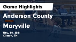 Anderson County  vs Maryville  Game Highlights - Nov. 30, 2021