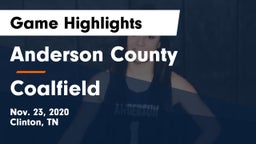 Anderson County  vs Coalfield  Game Highlights - Nov. 23, 2020