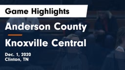 Anderson County  vs Knoxville Central  Game Highlights - Dec. 1, 2020