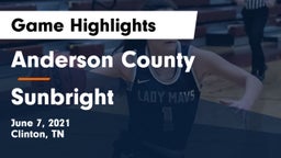 Anderson County  vs Sunbright  Game Highlights - June 7, 2021