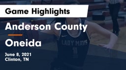 Anderson County  vs Oneida  Game Highlights - June 8, 2021
