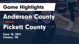 Anderson County  vs Pickett County  Game Highlights - June 10, 2021