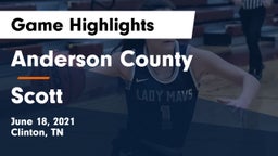 Anderson County  vs Scott  Game Highlights - June 18, 2021