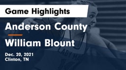 Anderson County  vs William Blount  Game Highlights - Dec. 20, 2021