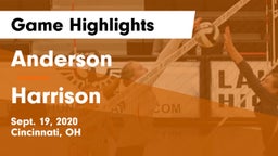 Anderson  vs Harrison  Game Highlights - Sept. 19, 2020
