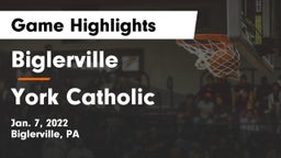 Biglerville  vs York Catholic  Game Highlights - Jan. 7, 2022