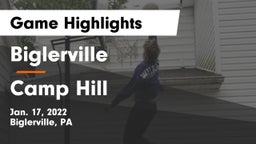 Biglerville  vs Camp Hill  Game Highlights - Jan. 17, 2022
