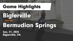 Biglerville  vs Bermudian Springs  Game Highlights - Jan. 21, 2022
