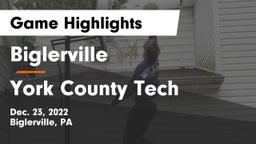 Biglerville  vs York County Tech  Game Highlights - Dec. 23, 2022
