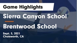 Sierra Canyon School vs Brentwood School Game Highlights - Sept. 3, 2021