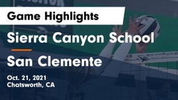 Sierra Canyon School vs San Clemente  Game Highlights - Oct. 21, 2021