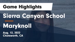 Sierra Canyon School vs Maryknoll Game Highlights - Aug. 12, 2022