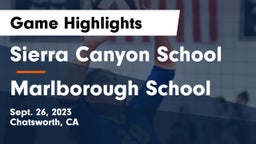 Sierra Canyon School vs Marlborough School Game Highlights - Sept. 26, 2023