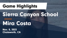 Sierra Canyon School vs Mira Costa Game Highlights - Nov. 8, 2023