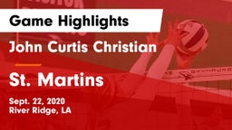 John Curtis Christian  vs St. Martins Game Highlights - Sept. 22, 2020