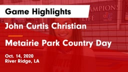 John Curtis Christian  vs Metairie Park Country Day Game Highlights - Oct. 14, 2020
