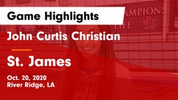 John Curtis Christian  vs St. James Game Highlights - Oct. 20, 2020