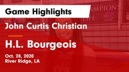 John Curtis Christian  vs H.L. Bourgeois  Game Highlights - Oct. 28, 2020