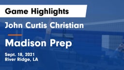 John Curtis Christian  vs Madison Prep Game Highlights - Sept. 18, 2021