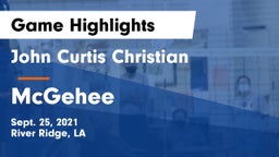 John Curtis Christian  vs McGehee Game Highlights - Sept. 25, 2021